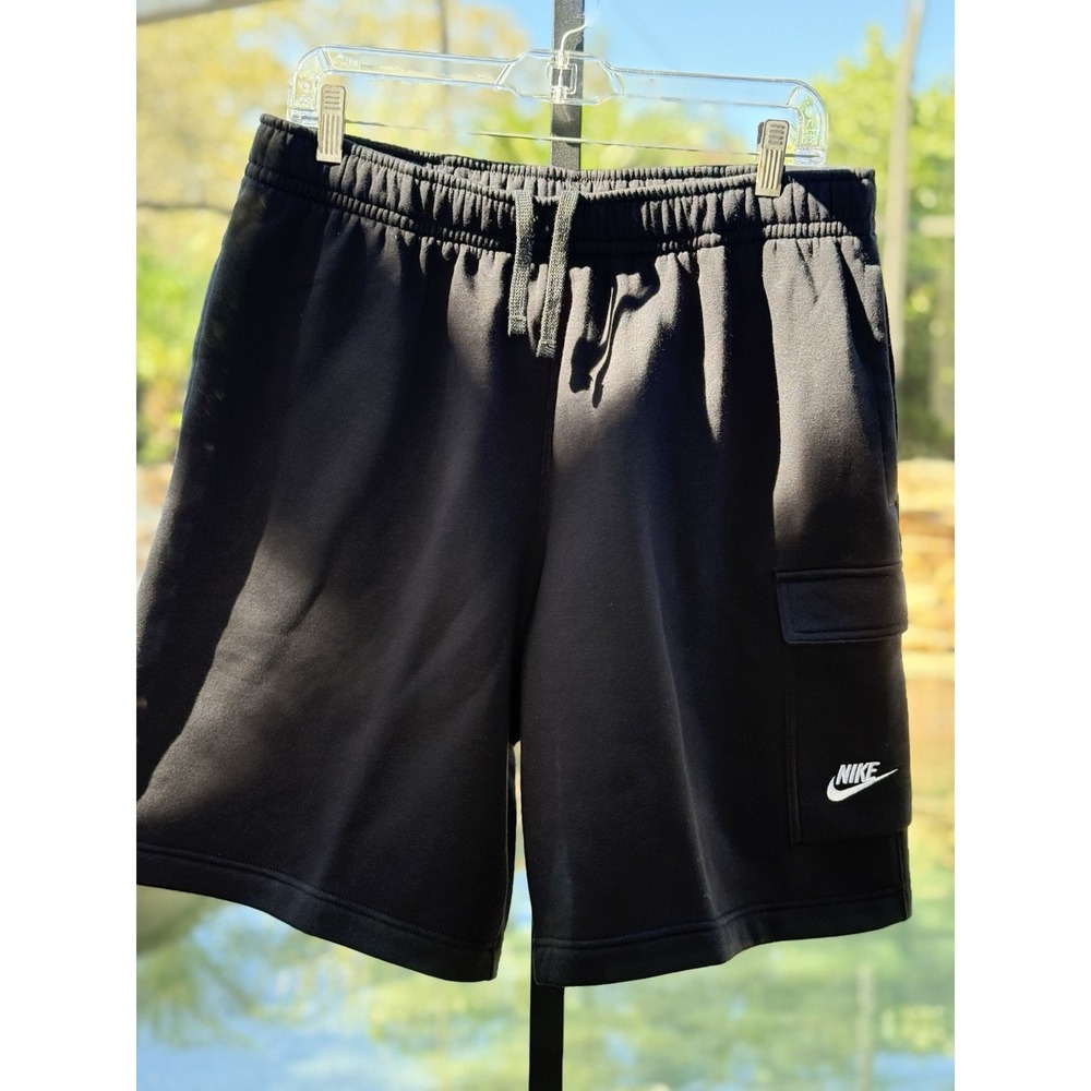 Nike Men's Cargo Fleece Shorts CZ9956-010 - Black, Size L, Activewear